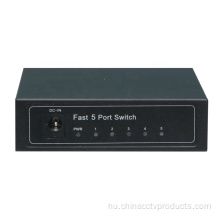 5 Port 10/100 / 1000m Gigabit OEM Ethernet hálózati kapcsoló